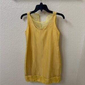 MaxMara Yellow Mini Dress silk Made in China
